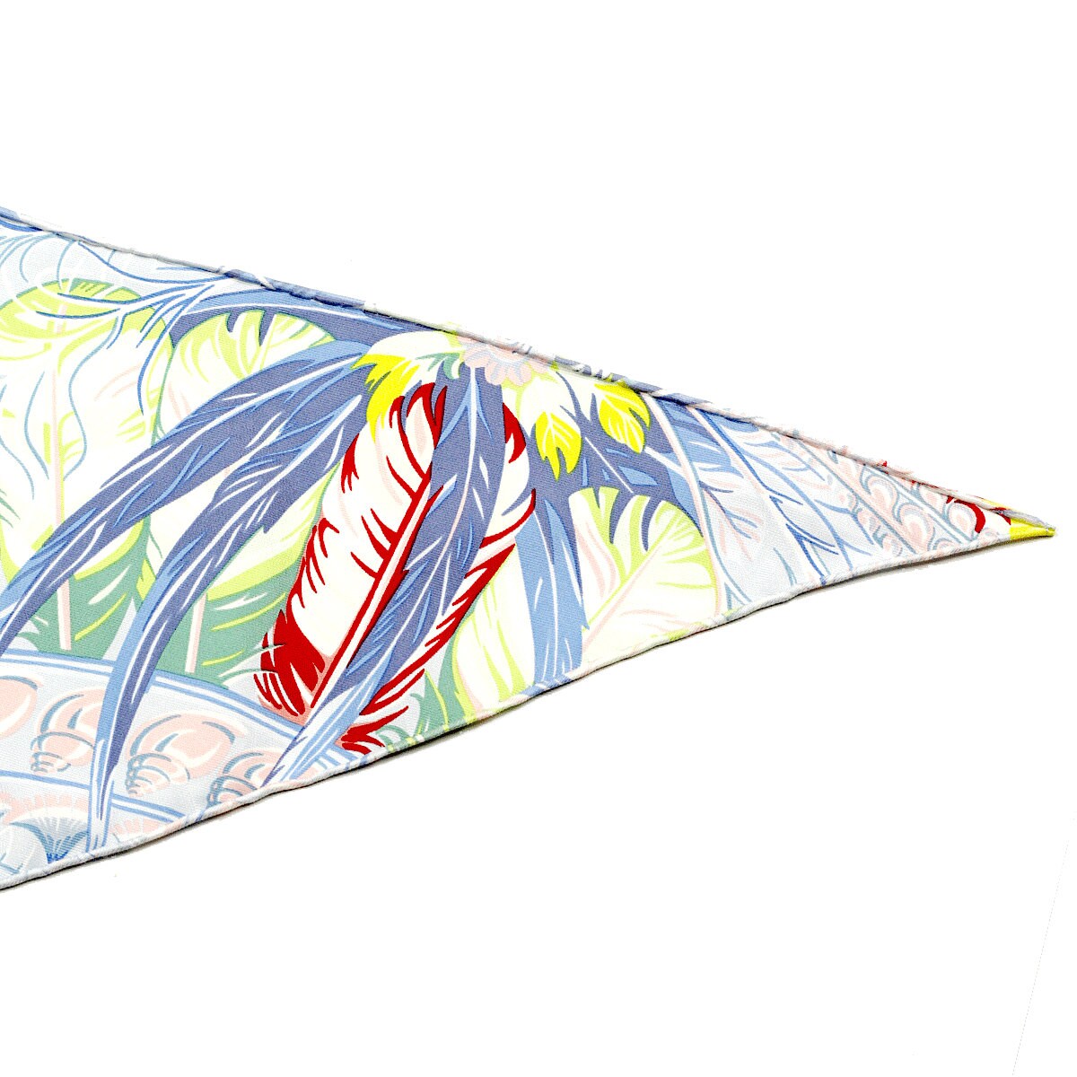 Hermes Scarf "Danse Pacifique" by Laurence Bourthoumieux Nano Losange 26cm x 80cm Silk | Carre Foulard