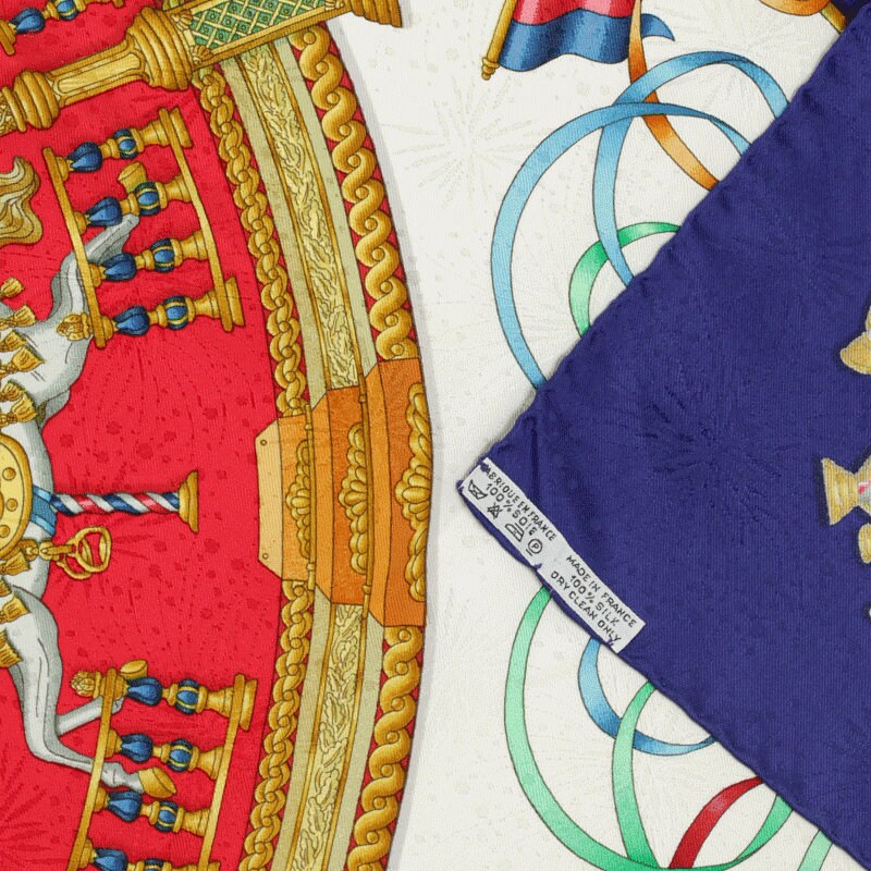 Hermes Scarf "Luna Park" by Joachim Metz 90cm Silk Jacquard