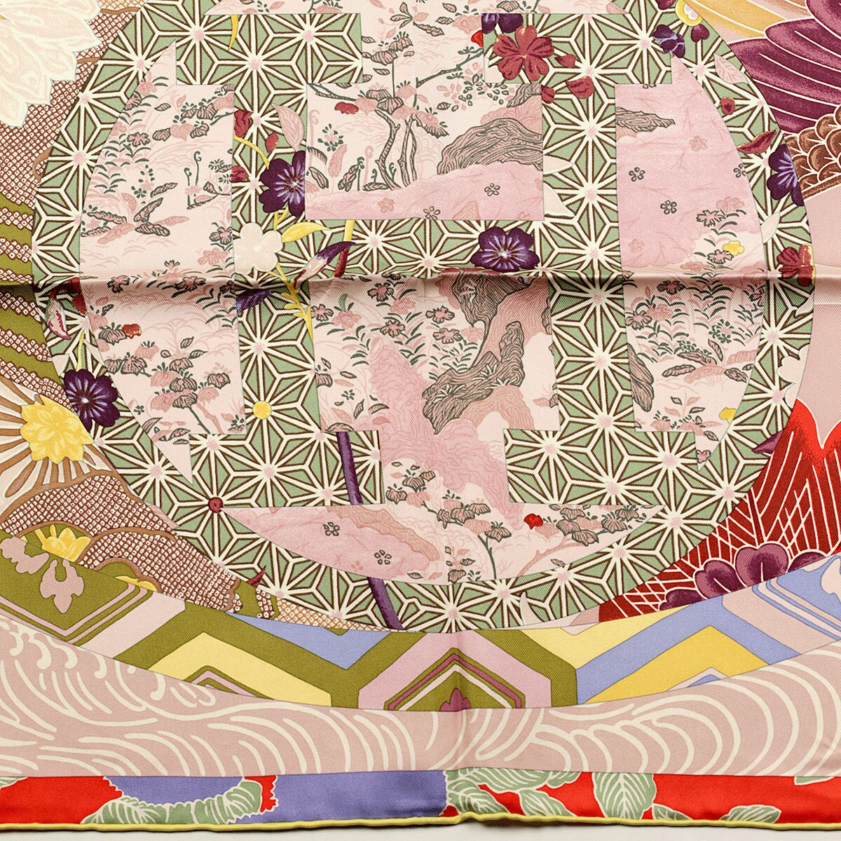 Hermes Scarf "Ex-Libris en Kimonos" by Anamorphee 90cm Silk | Foulard Carre
