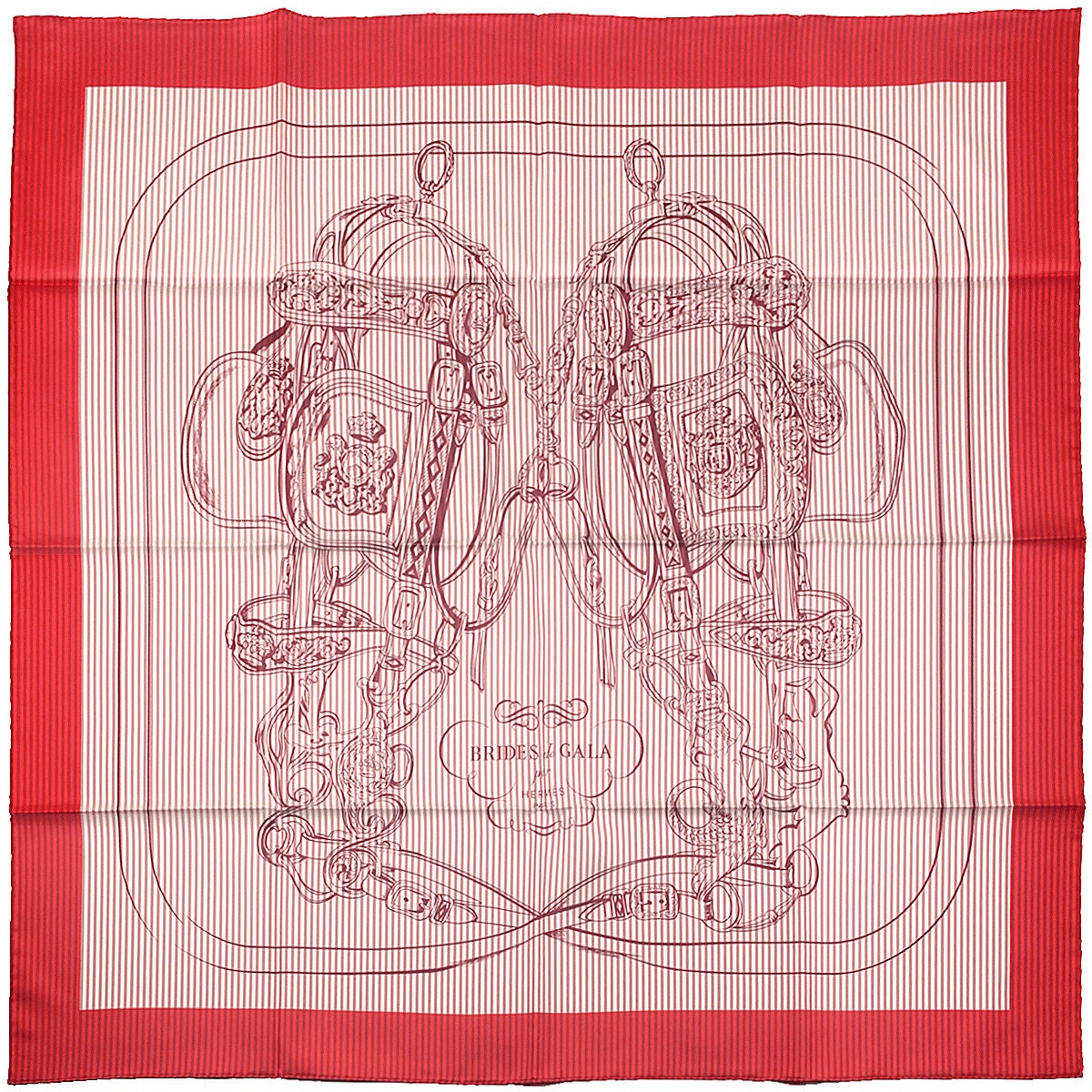 Hermes Scarf Carre Eyeliner “Brides de Gala" by Hugo Grygkar 90cm Silk | NWT