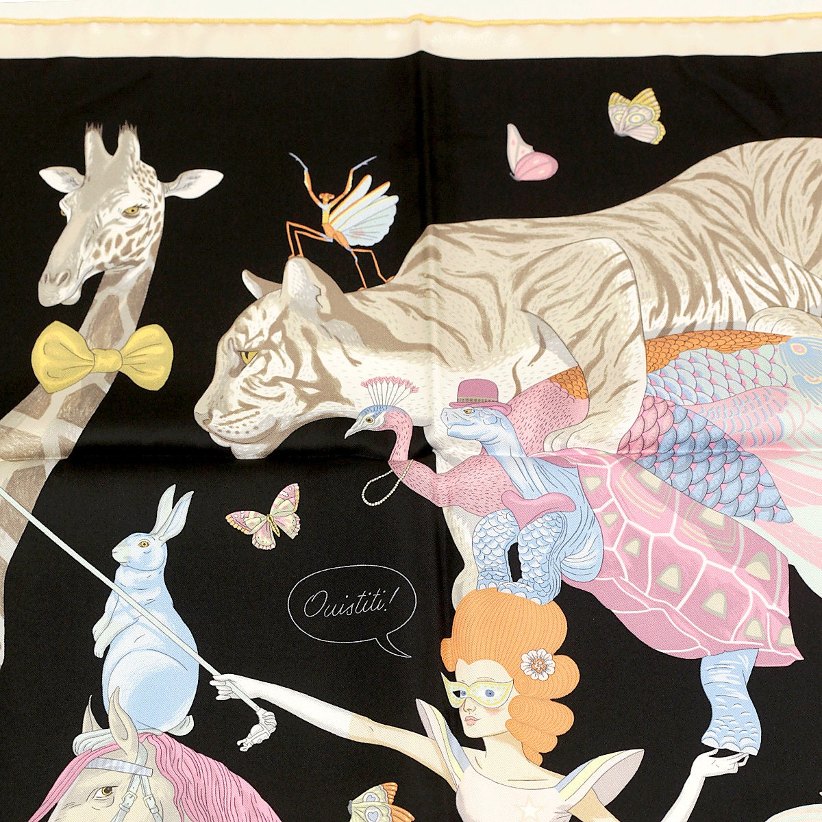Hermes Scarf "Hermès Story" by Jonathon Burton 90cm Silk