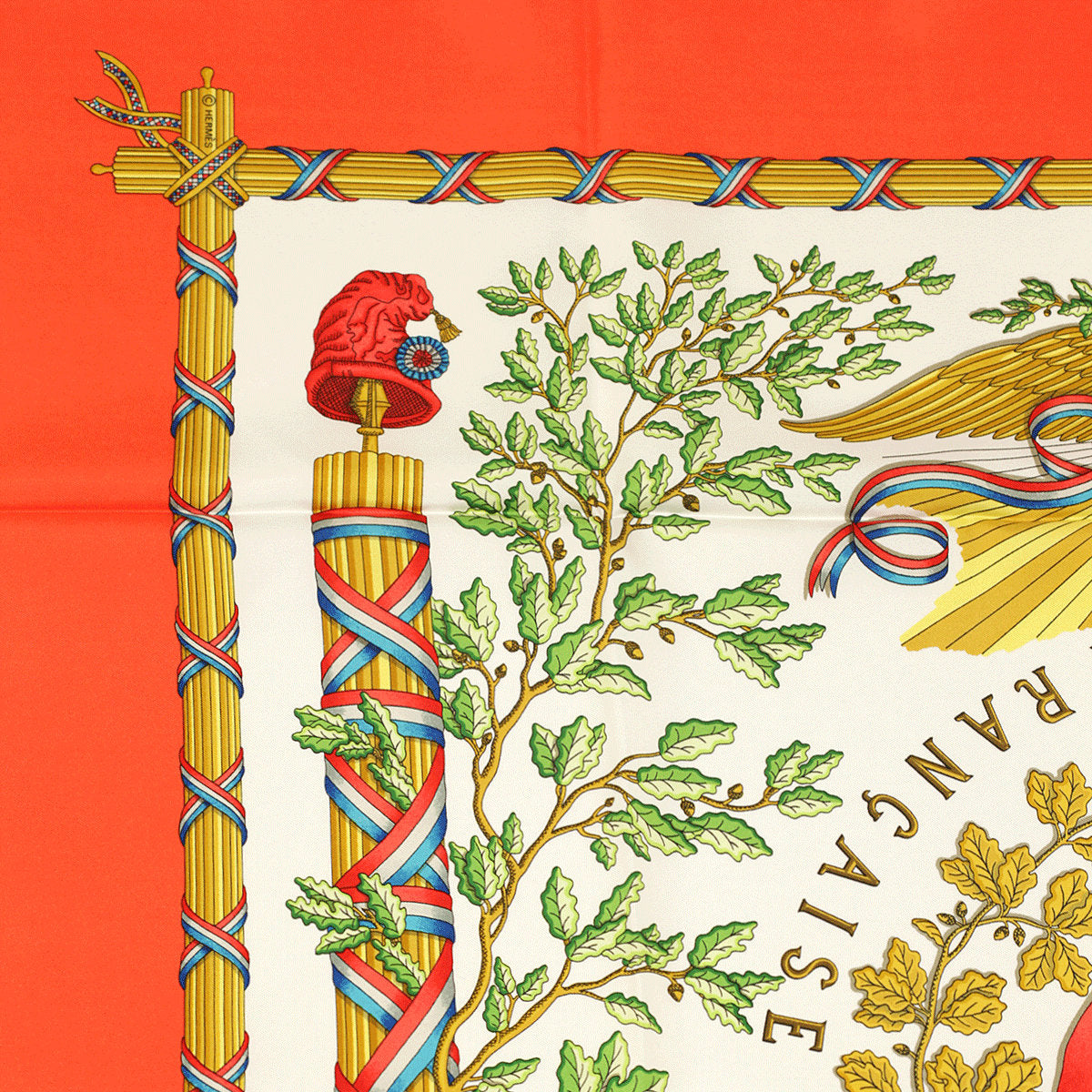 Hermes Scarf "1789 Liberte Egalite Fraternite" by Joachim Metz Vintage 90cm Silk | Carre Foulard