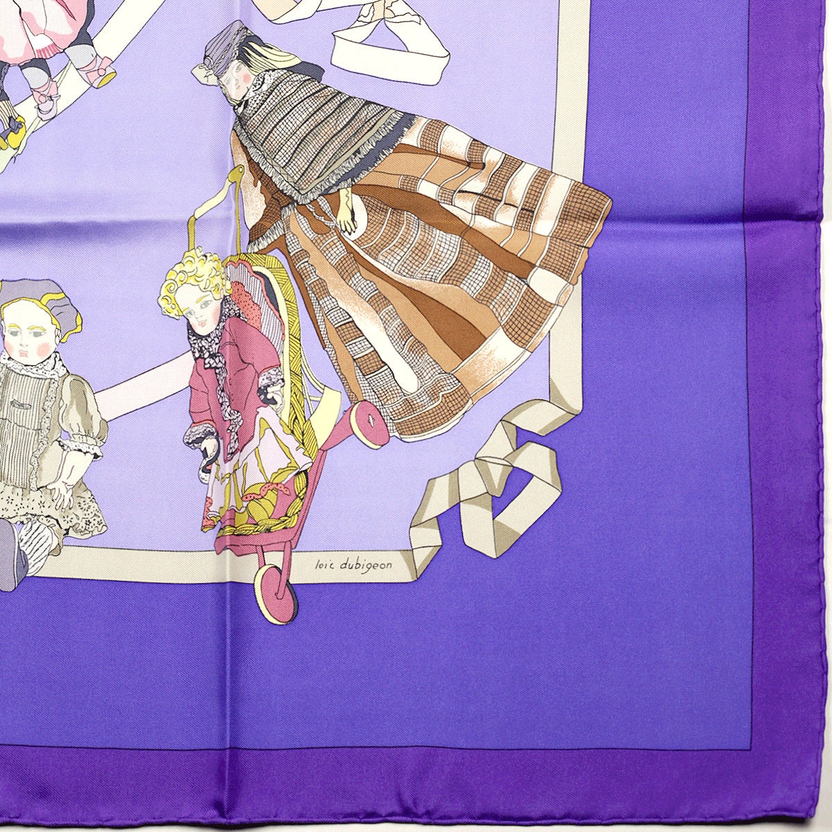 Hermes Scarf "Hello Dolly" by Loic Dubigeon 90cm Silk | Carre Foulard