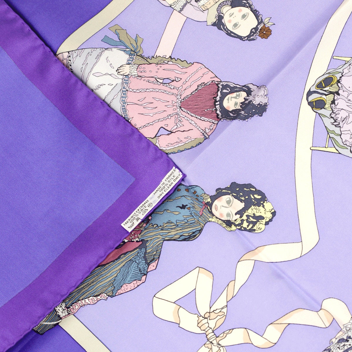 Hermes Scarf "Hello Dolly" by Loic Dubigeon 90cm Silk | Carre Foulard