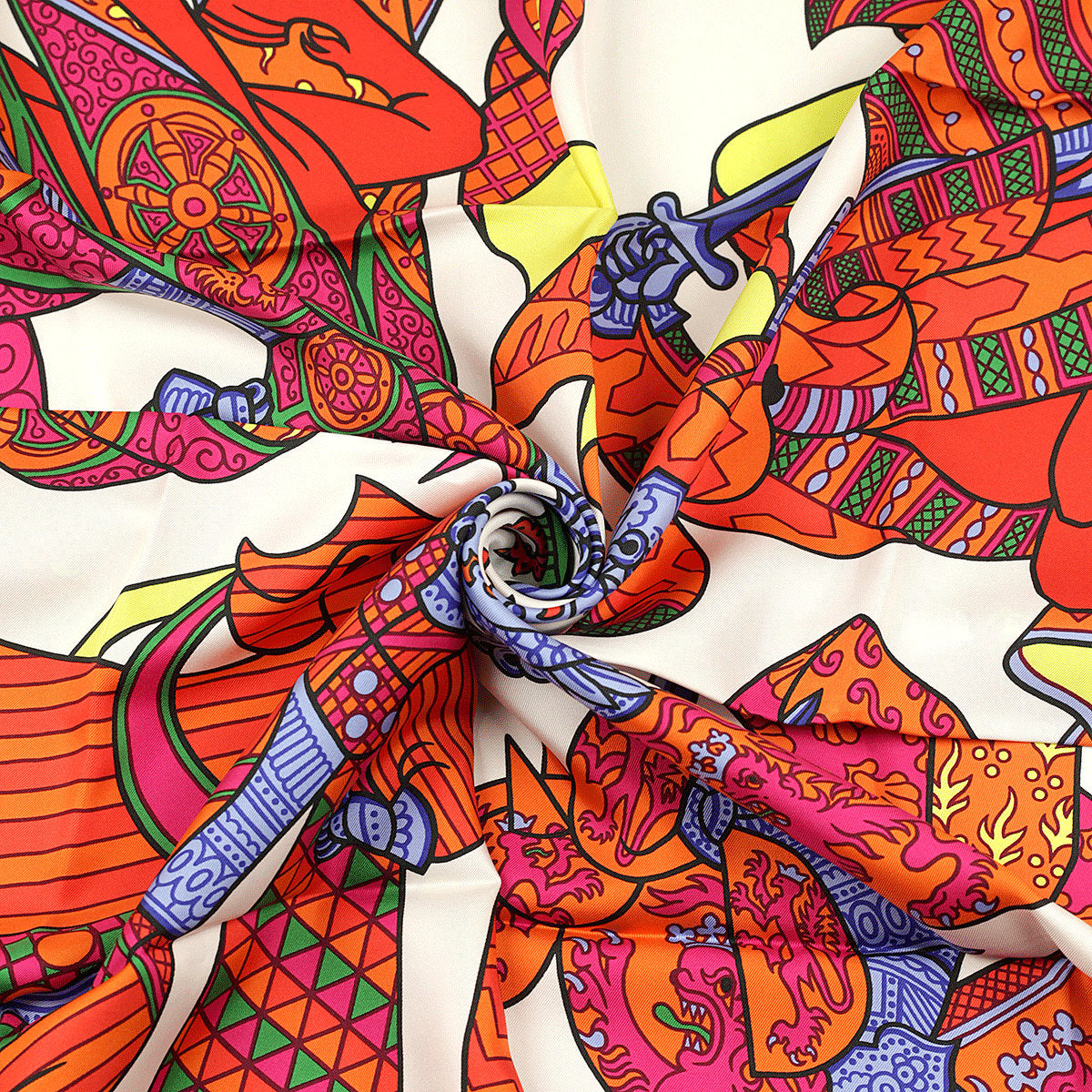 Hermes Scarf "Duels Oniriques" by Pierre Marie 90cm Silk | Carre Foulard