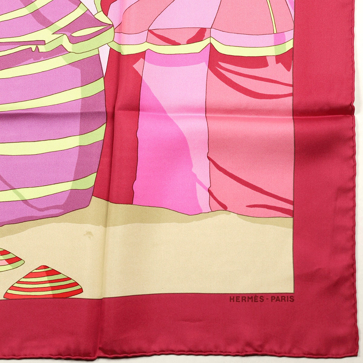 Hermes Scarf "Charmes des Plages Normandes II" by Loic Dubigeon 90cm Silk | Carre