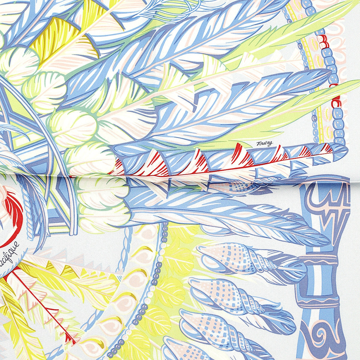 Hermes Scarf "Danse Pacifique" by Laurence Bourthoumieux 90cm Silk | Carre Foulard NWT
