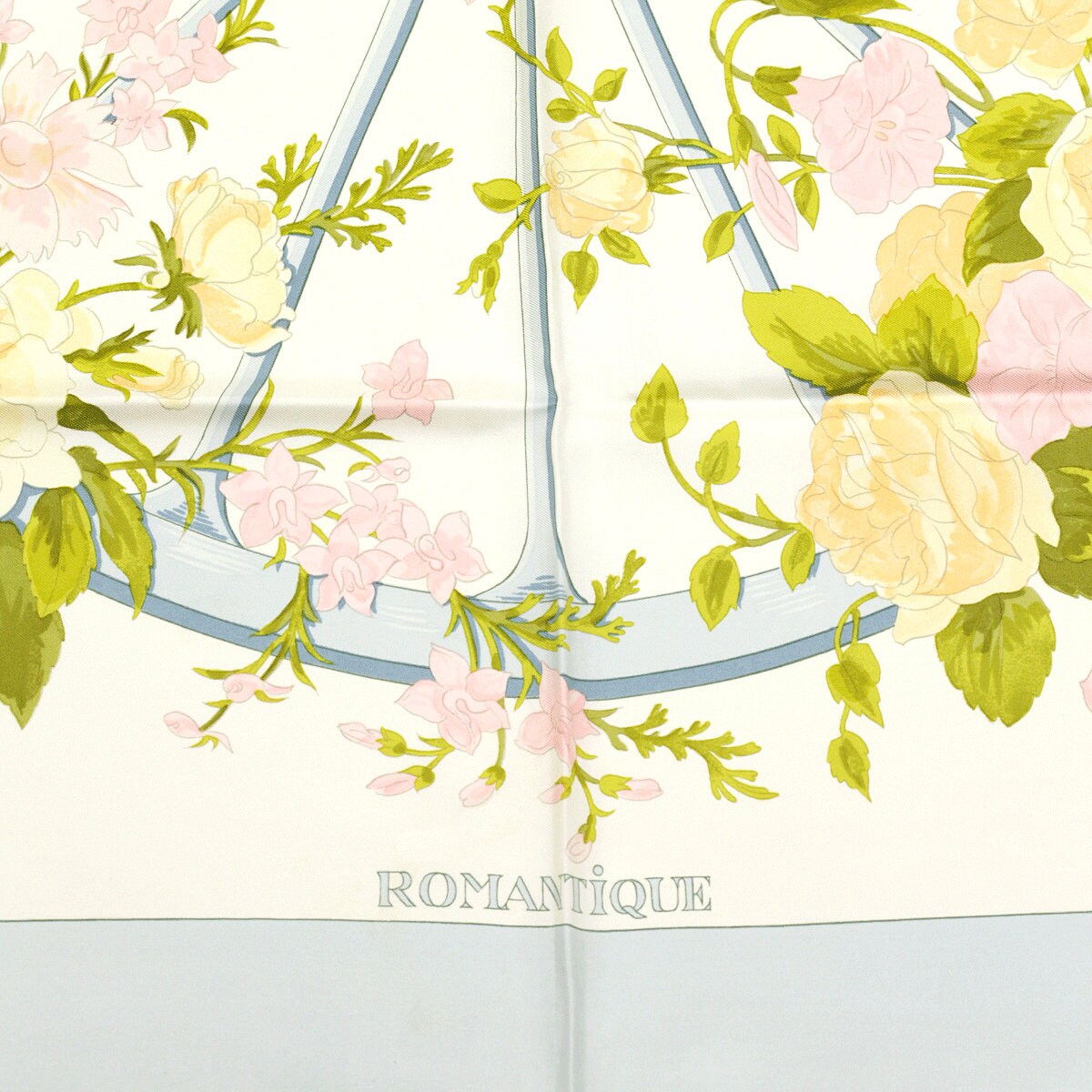 Hermes Scarf "Romantique" by Maurice Tranchant Vintage 90cm Silk | Carre Foulard