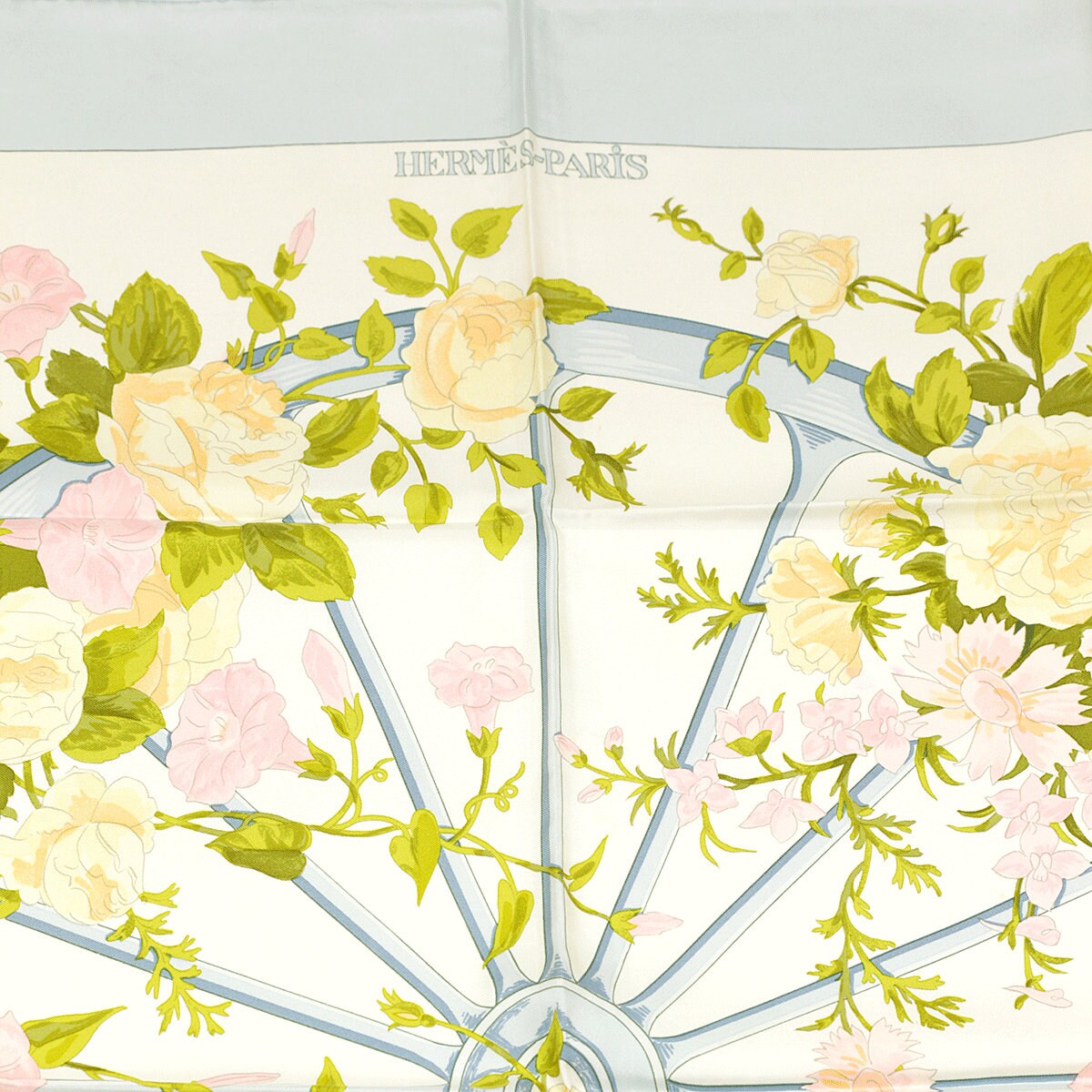 Hermes Scarf "Romantique" by Maurice Tranchant Vintage 90cm Silk | Carre Foulard