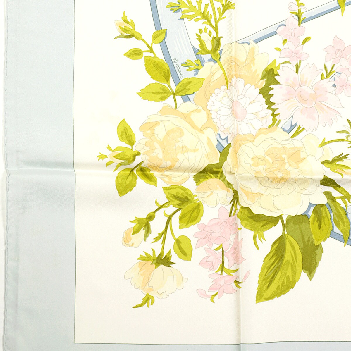 Hermes Scarf "Romantique" by Maurice Tranchant Vintage 90cm Silk | Carre Foulard