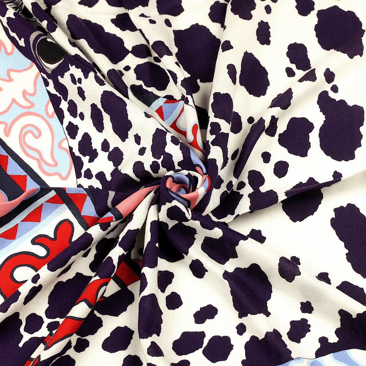 Hermes Cashmere Shawl 140cm "Appaloosa des Steppes" by Alice Shirley | Grail