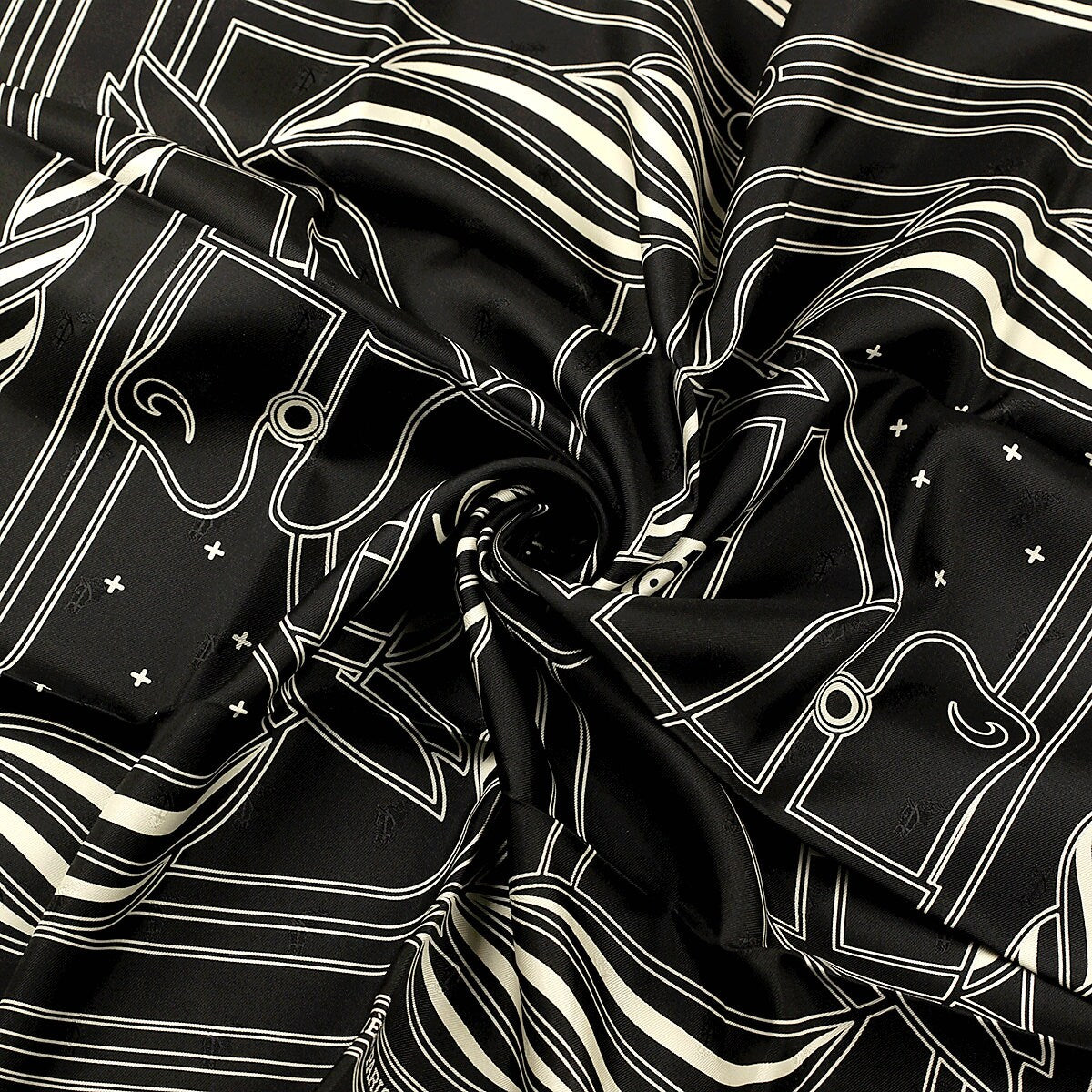 Hermes Scarf "Quadrige" by Pierre Péron 70cm Silk Jacquard | Carre Foulard
