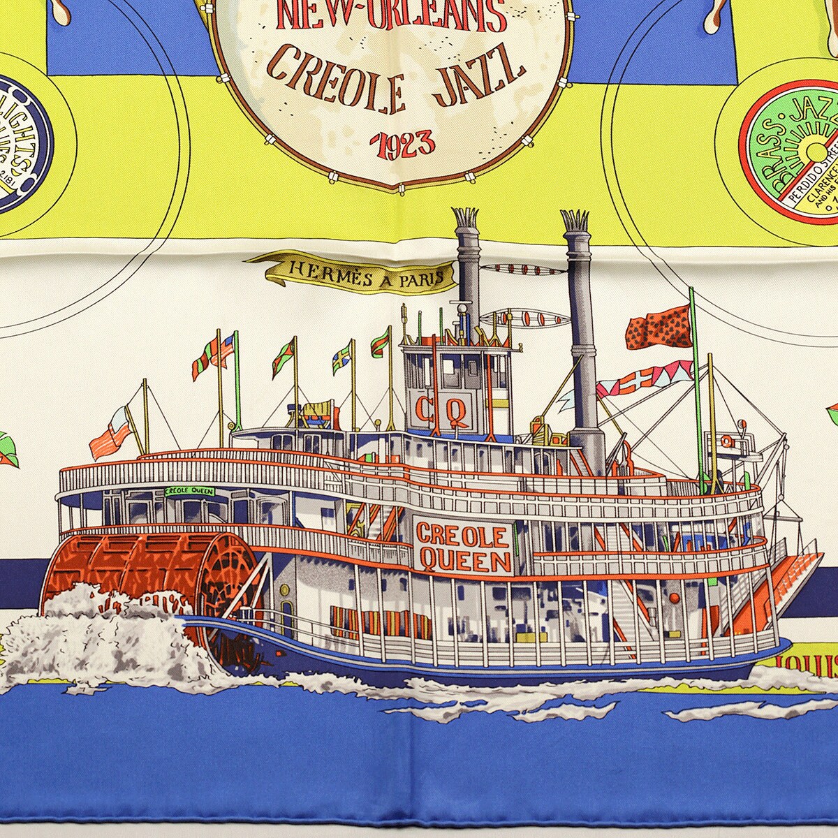 Hermes Scarf "New Orleans Creole Jazz" by Loic Dubigeon 90cm Silk | Carre