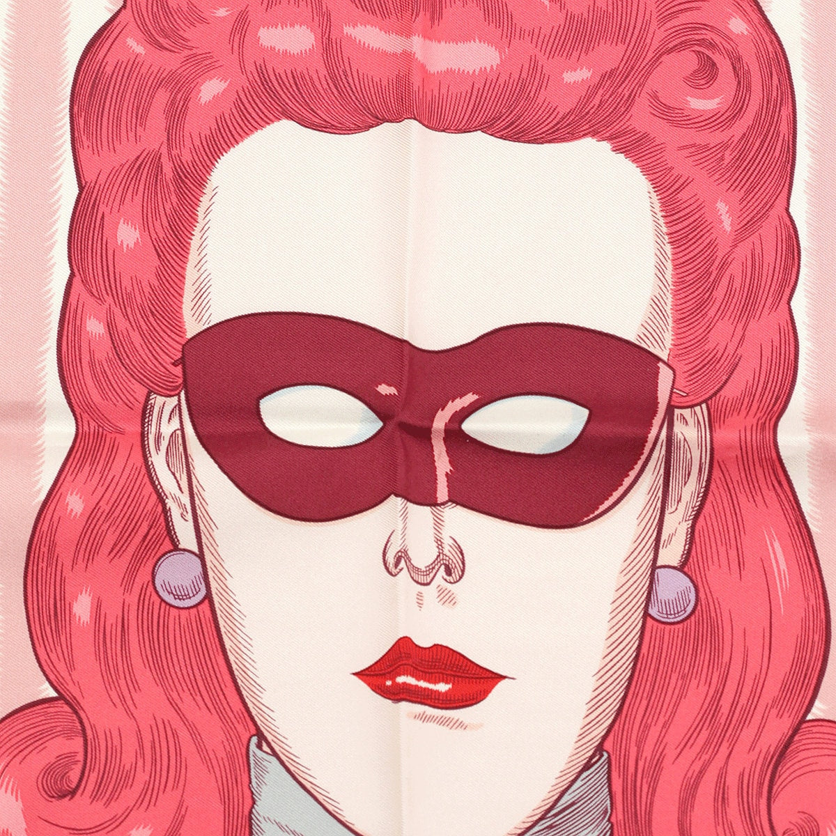 Hermes Scarf 45cm "Dress Code" by Daniel Clowes Silk Gavroche
