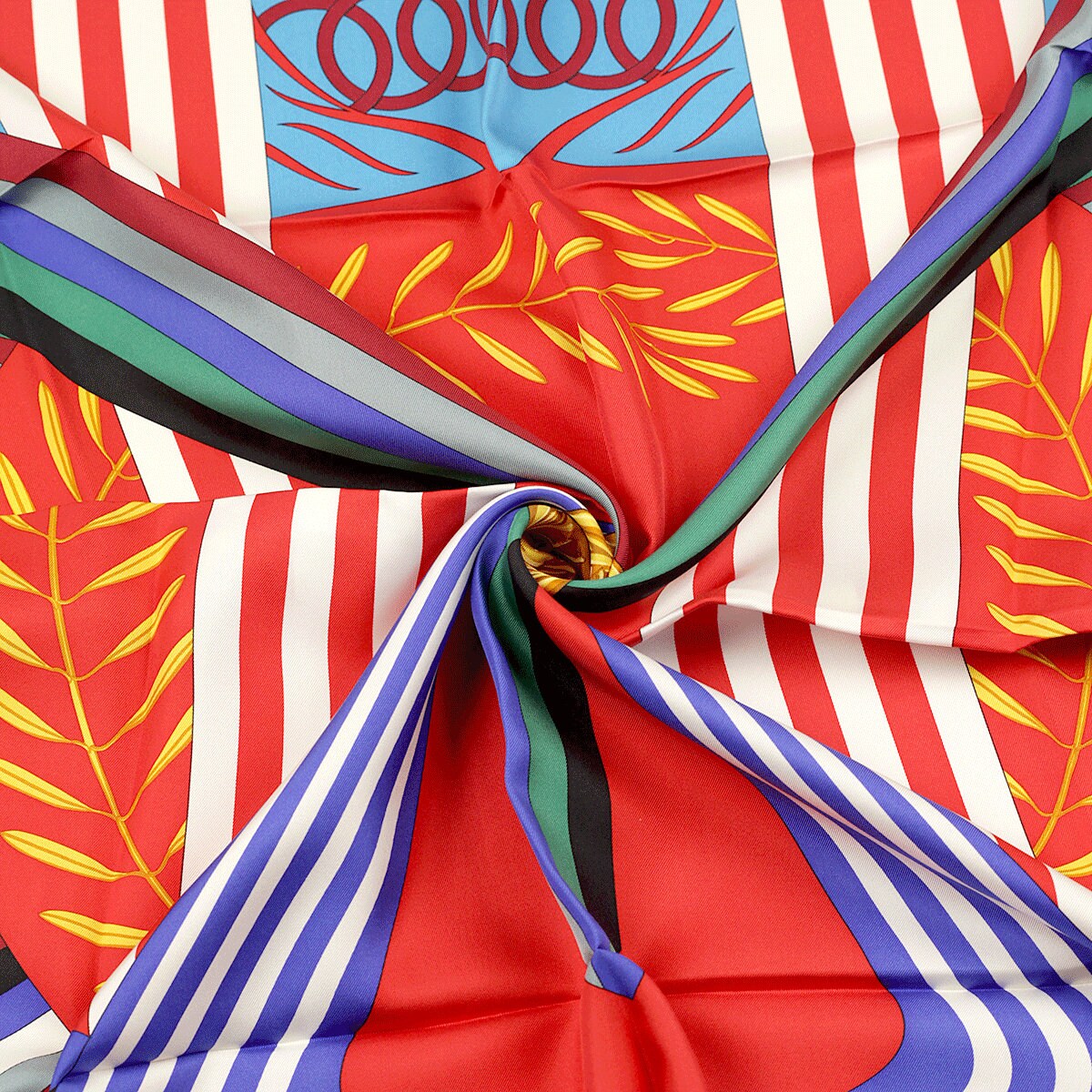 Hermes Scarf "Jeux d'Hermes" by Julia Abadie 90cm Silk | Carre Foulard