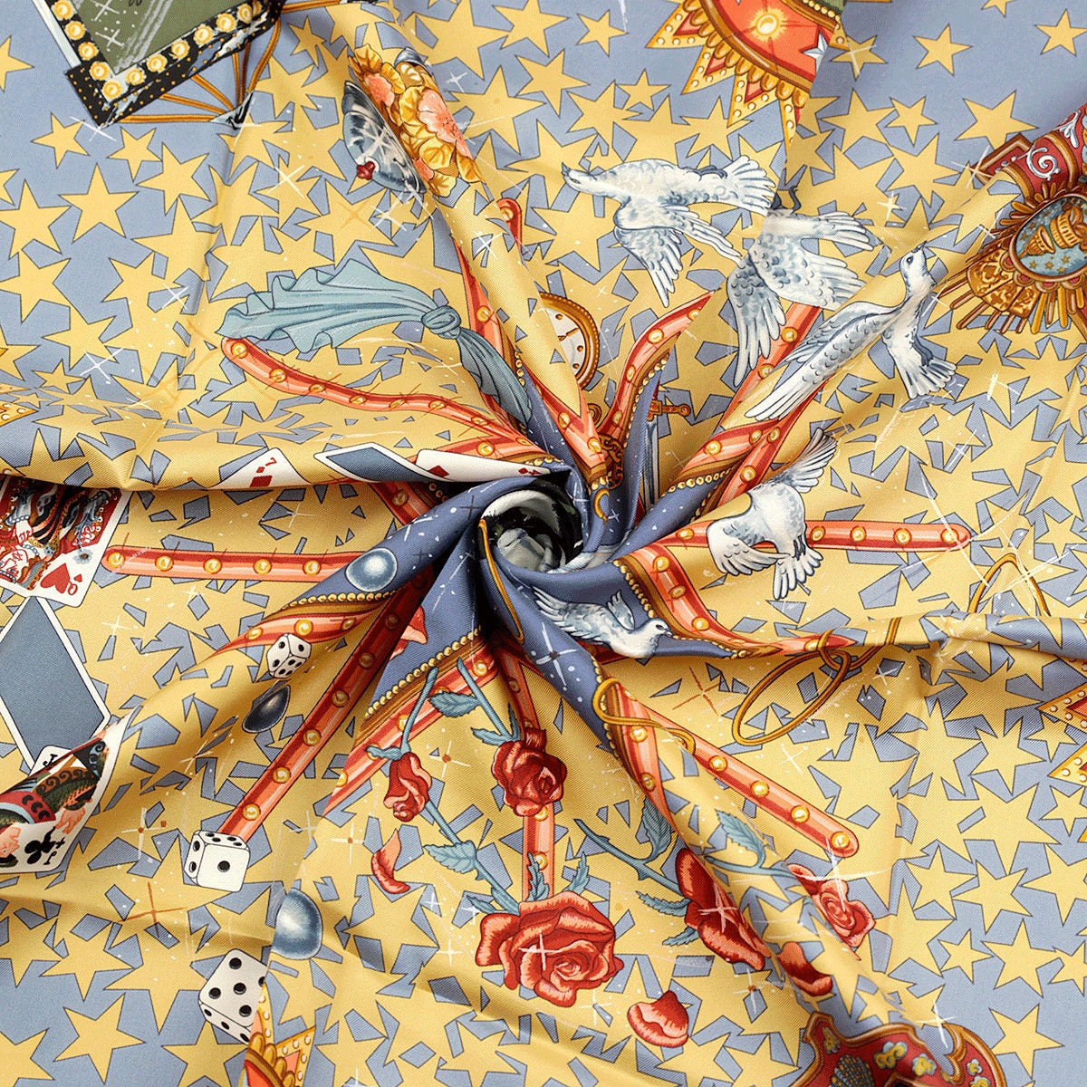 Hermes Scarf "La Magie" by Claudia Stuhlhofer Mayr 90cm Silk