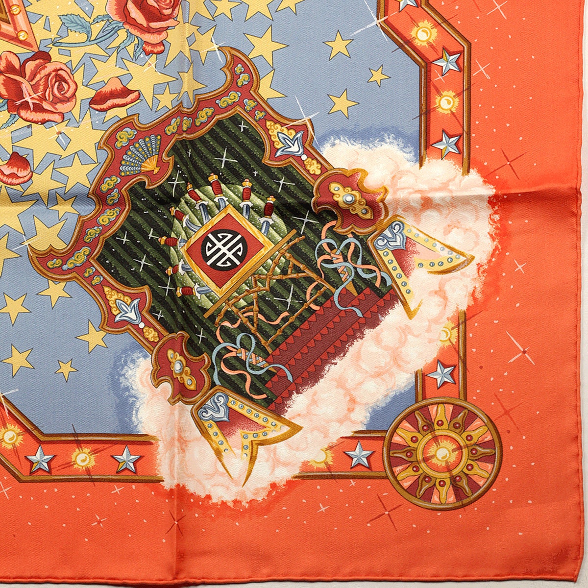 Hermes Scarf "La Magie" by Claudia Stuhlhofer Mayr 90cm Silk