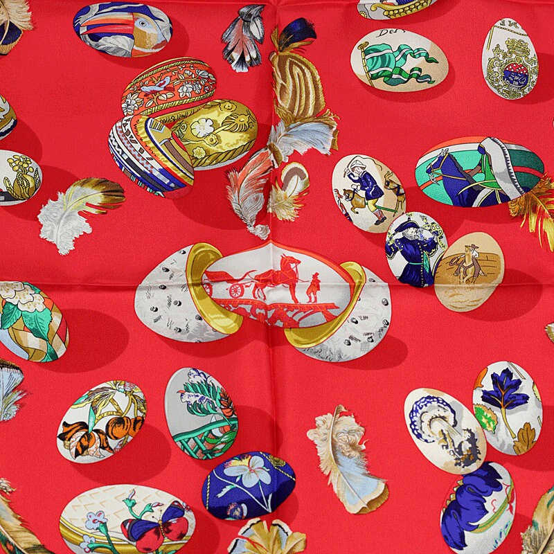 Hermes Scarf "Couvee d'Hermes" by Caty Latham 90cm Silk | Carre