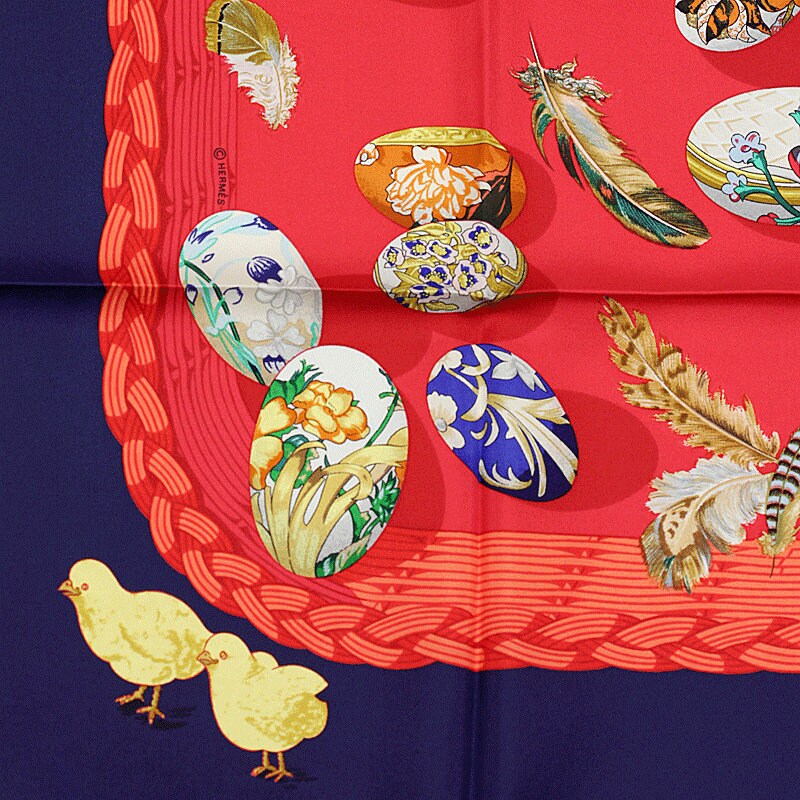 Hermes Scarf "Couvee d'Hermes" by Caty Latham 90cm Silk | Carre