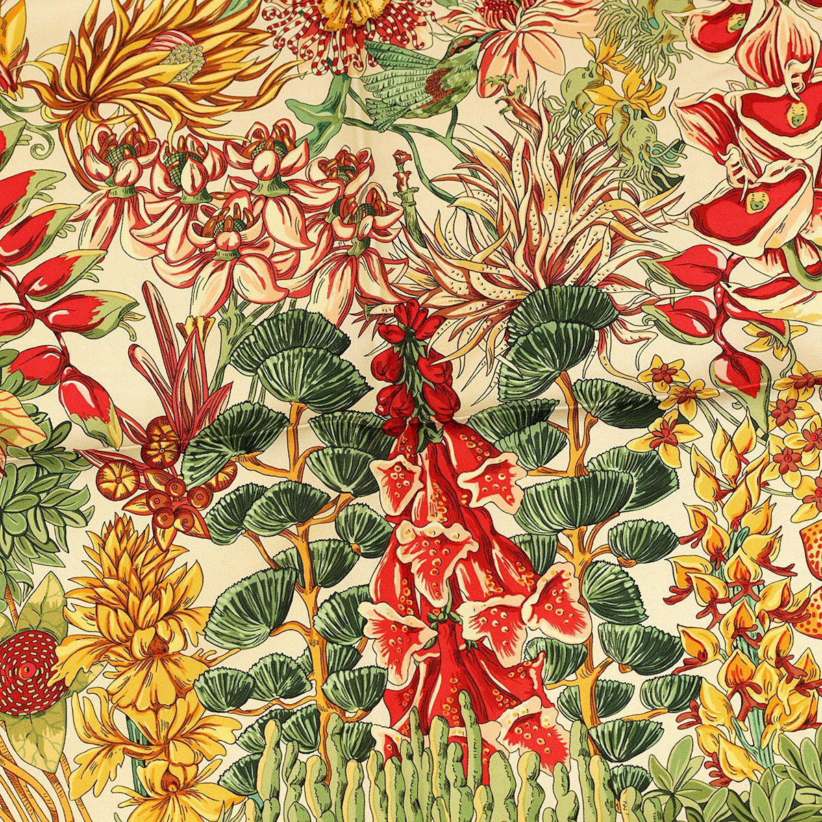 Hermes Scarf "L'Ile Deserte" by Annie Faivre 90cm Silk | Carre Foulard