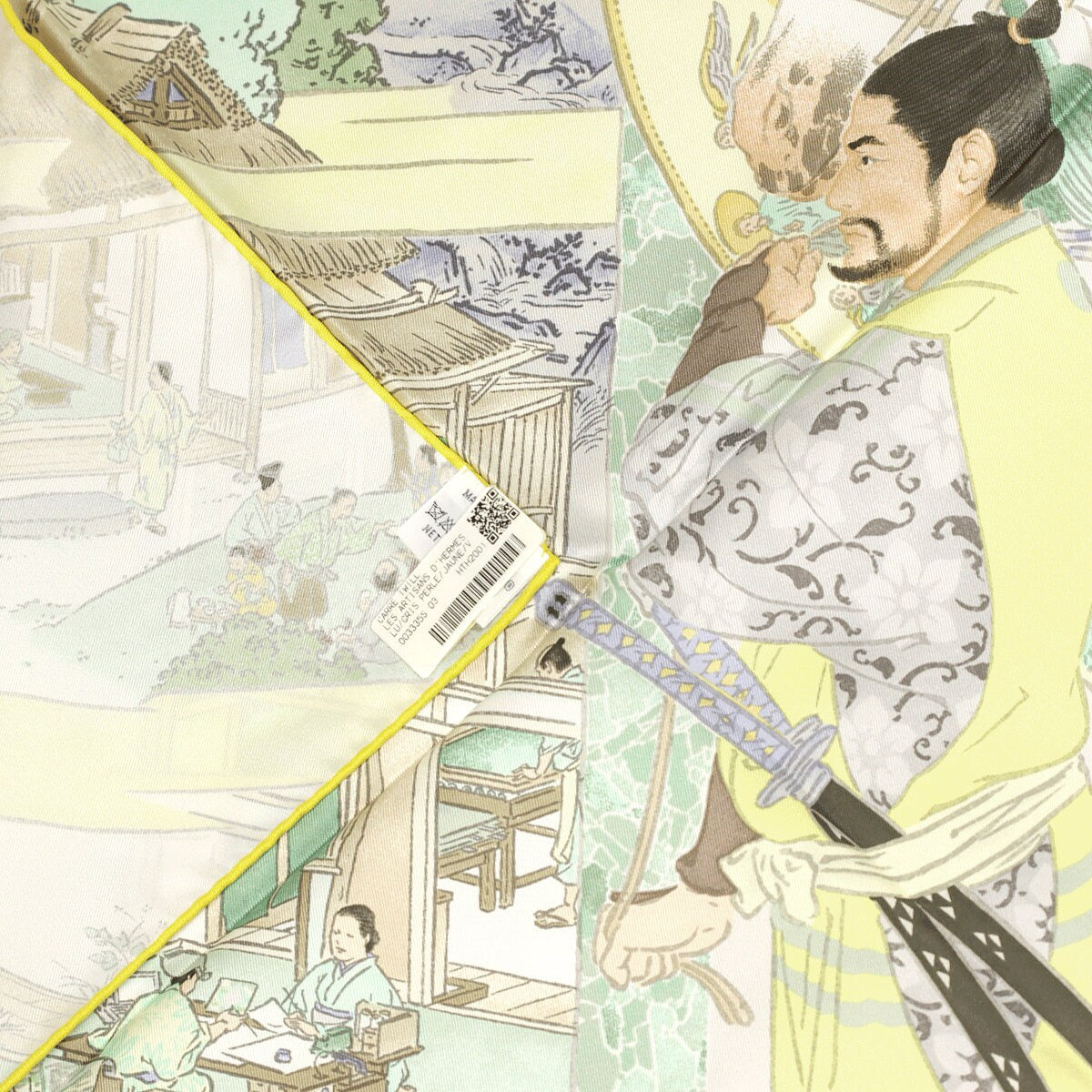 Hermes Scarf "Artisans d'Hermes" by Akira Yamaguchi 90cm Silk | NWT