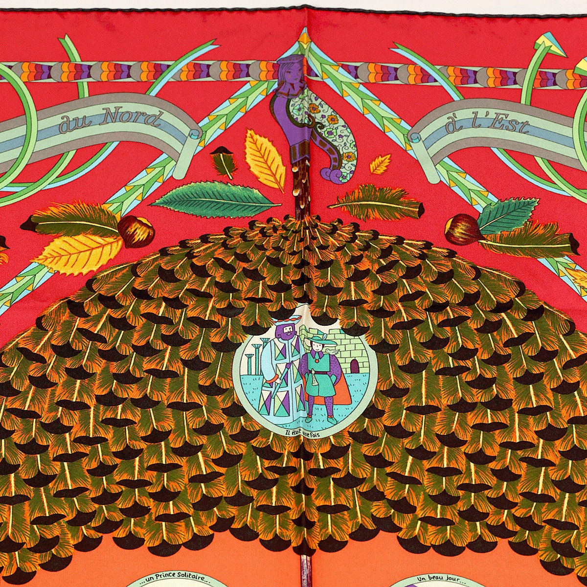 Hermes Scarf "Ombrelle Magique" by Pierre Marie 90cm Silk