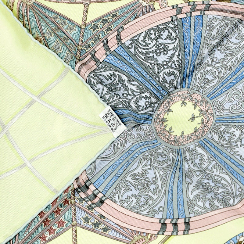Hermes Scarf "Domes Celestes" by Annie Faivre 90cm Silk