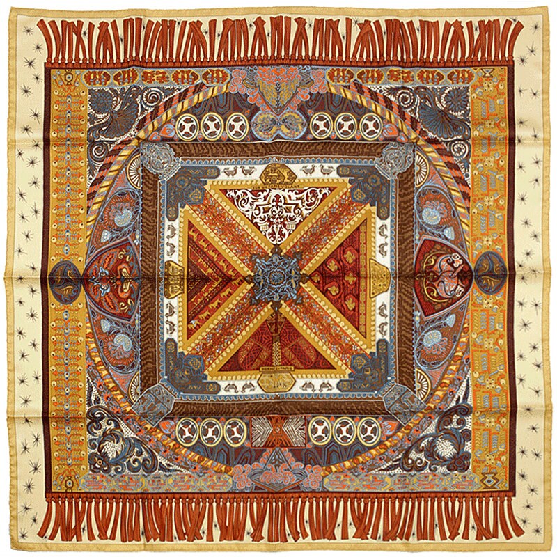 Hermes Scarf "Sur Un Tapis Volant" by Annie Faivre 90cm Silk | Carre Foulard