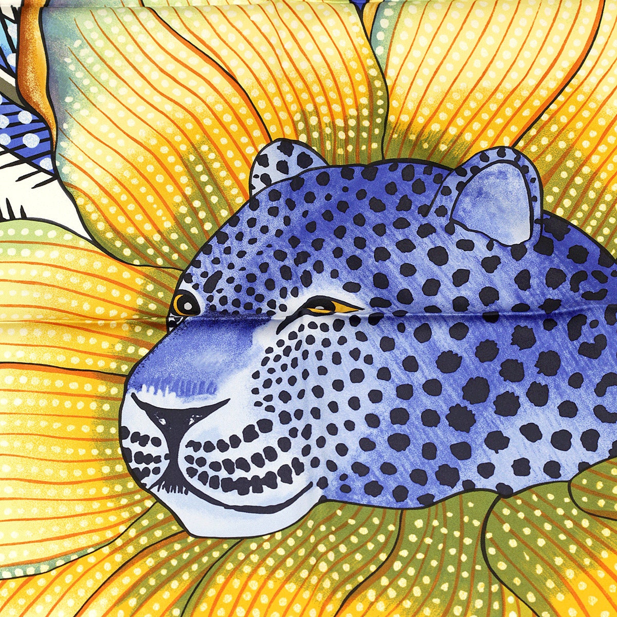 Hermes Scarf "Baobab Cat" by Ardmore Artists 90cm Silk | Foulard Carre