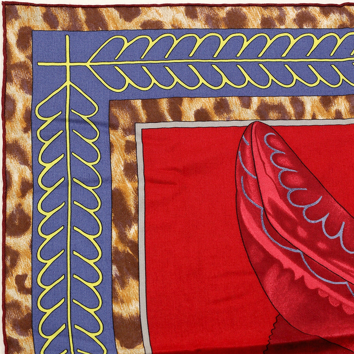 Hermes Cashmere Shawl 140cm "Selle d'Officier en Grande Tenue" by Wlodek Kaminski | Scarf Carre Foulard