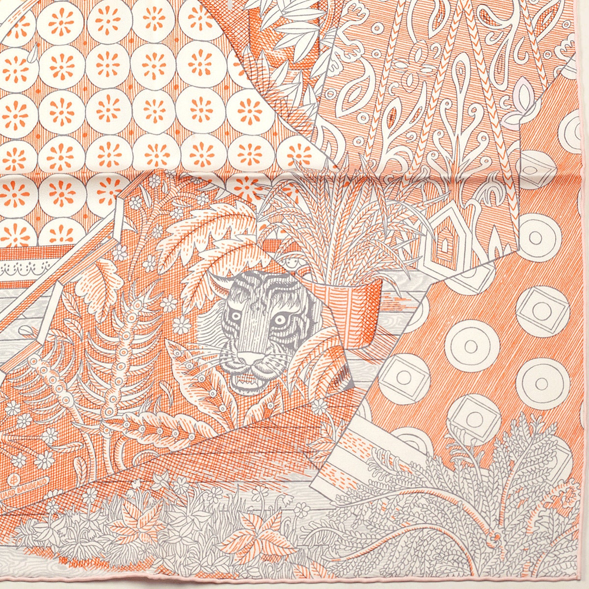 Hermes Scarf "Acte III, Scene I, La Clairiere" by Édouard Baribeaud 90cm Silk | Grail