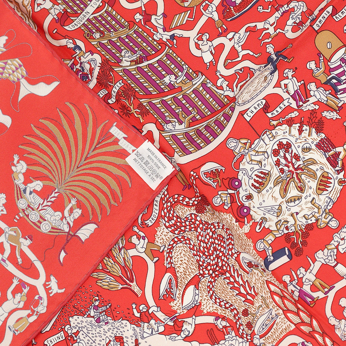 Hermes Scarf "Exposition Universelle" by Jan Bajtlik 90cm Silk