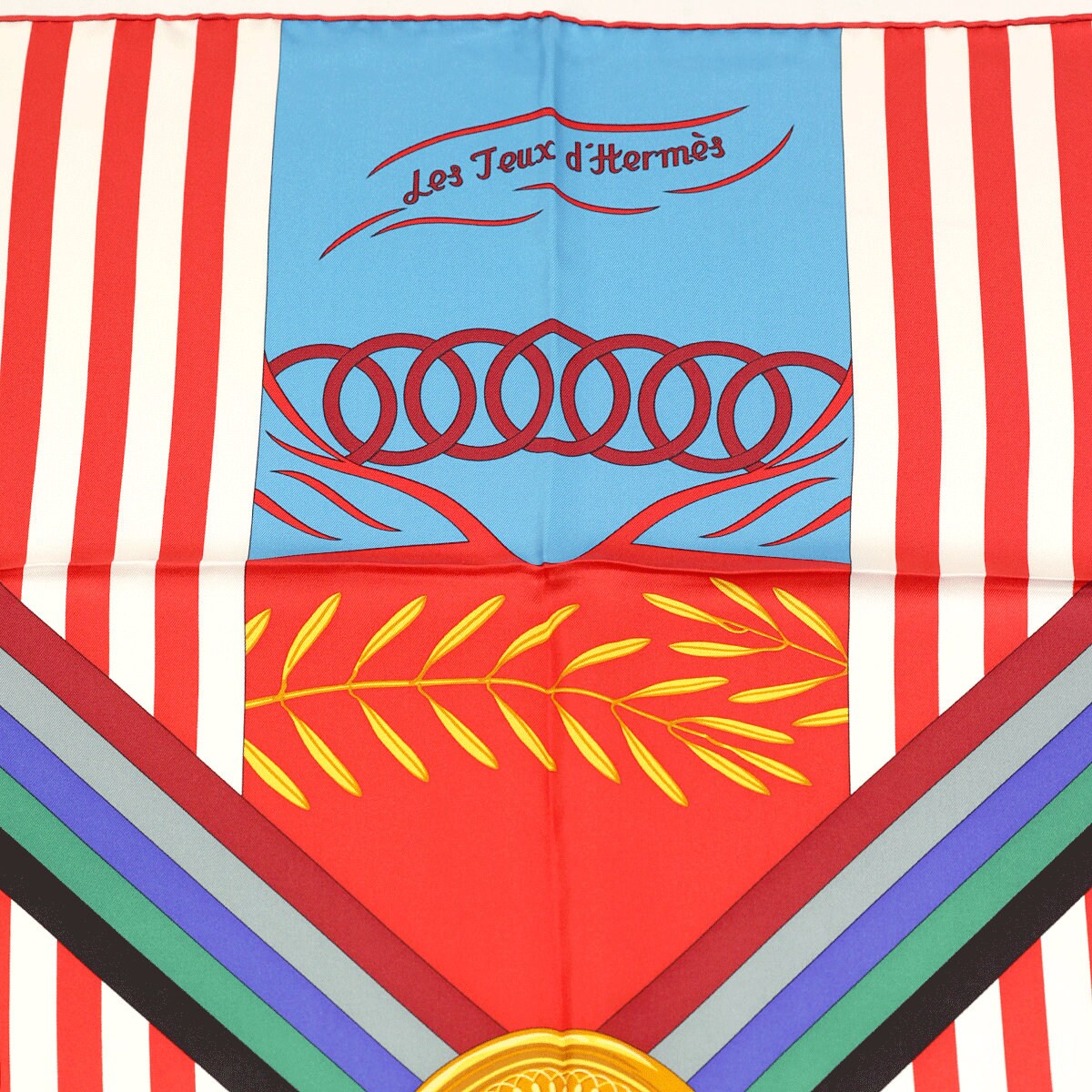 Hermes Scarf "Jeux d'Hermes" by Julia Abadie 90cm Silk | Carre Foulard