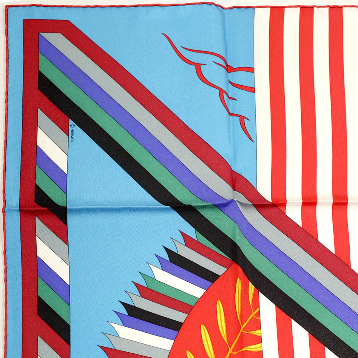 Hermes Scarf "Jeux d'Hermes" by Julia Abadie 90cm Silk | Carre Foulard