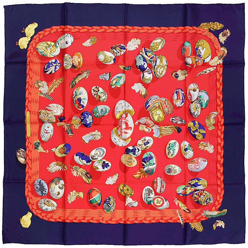 Hermes Scarf "Couvee d'Hermes" by Caty Latham 90cm Silk | Carre