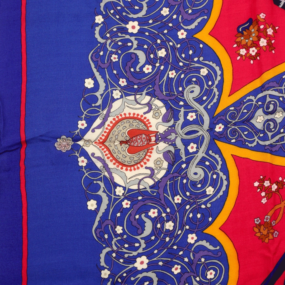 Hermes Cashmere Shawl 140cm "Poesie Persane" by Julia Abadie | Scarf Carre Foulard