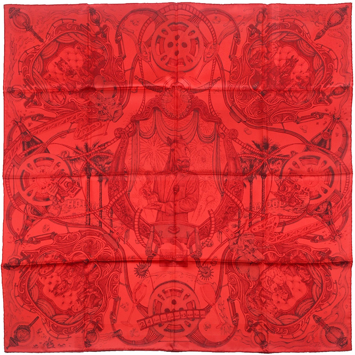 Hermes Scarf "Horsawards" by Elias Kafouros 90cm Silk | Carre Foulard