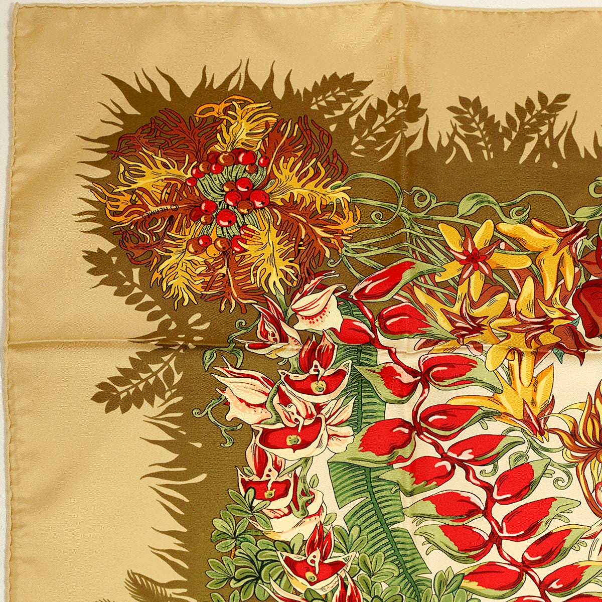 Hermes Scarf "L'Ile Deserte" by Annie Faivre 90cm Silk | Carre Foulard