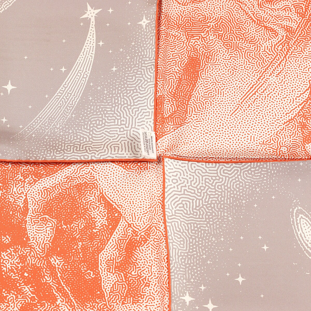 Hermes Scarf "Clair de Lune" by Dimitri Rybaltchenko 90cm Silk Double Face Carre