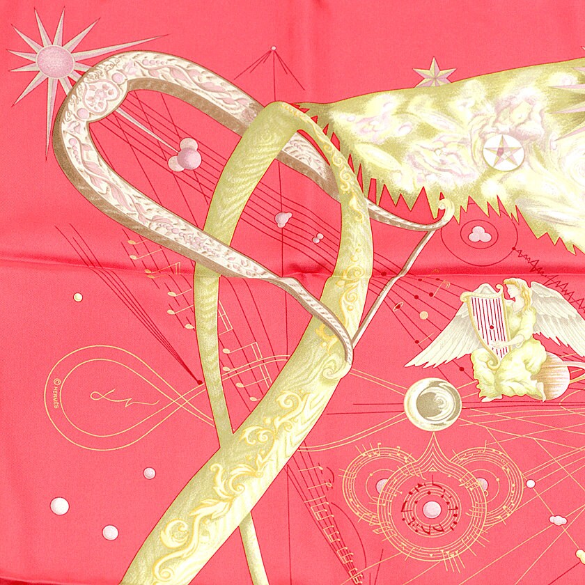 Hermes Scarf "Quintessence" by Zoe Pauwels 90cm Silk