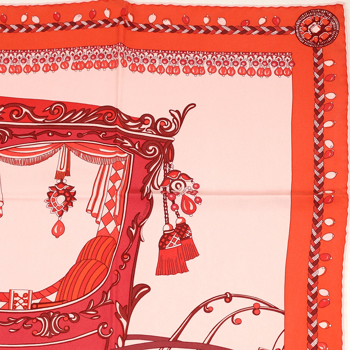 Hermes Scarf "Coupé de Gala" by Wlodek Kaminski 90cm Silk Wash Scarf | Carre Foulard