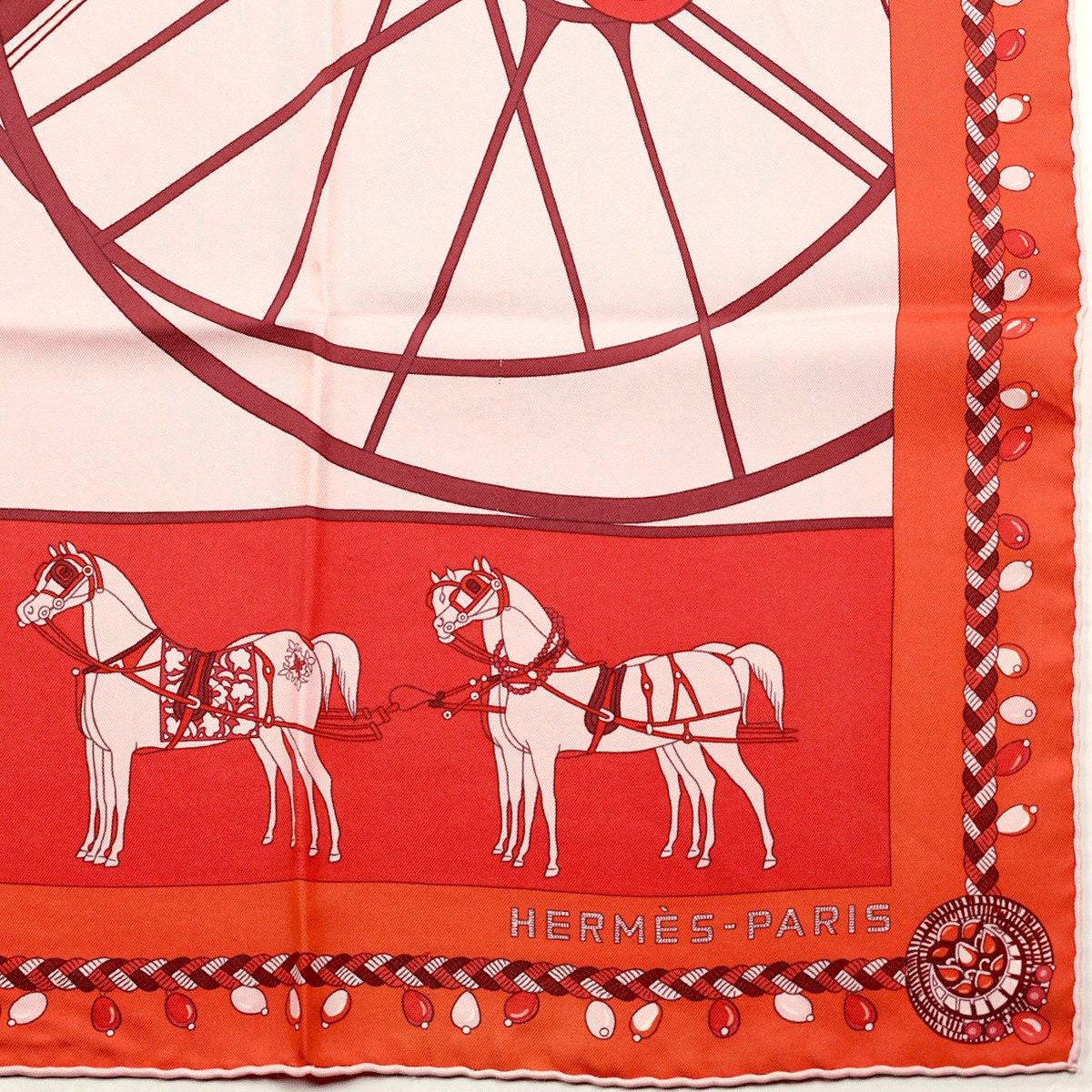 Hermes Scarf "Coupé de Gala" by Wlodek Kaminski 90cm Silk Wash Scarf | Carre Foulard
