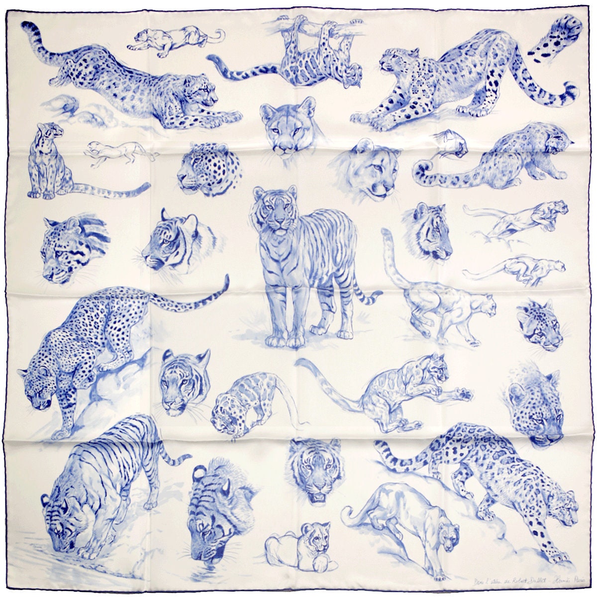 Hermes Scarf "Dans l'Atelier de Robert Dallet" by Robert Dallet 90cm Silk | Carre Foulard