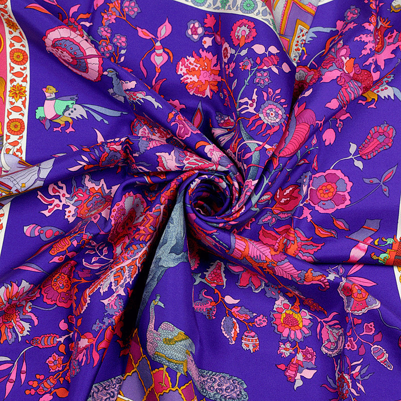 Hermes Scarf "Fantaisies Indiennes" by Loïc Dubigeon Vintage 90cm Silk | Carre Foulard