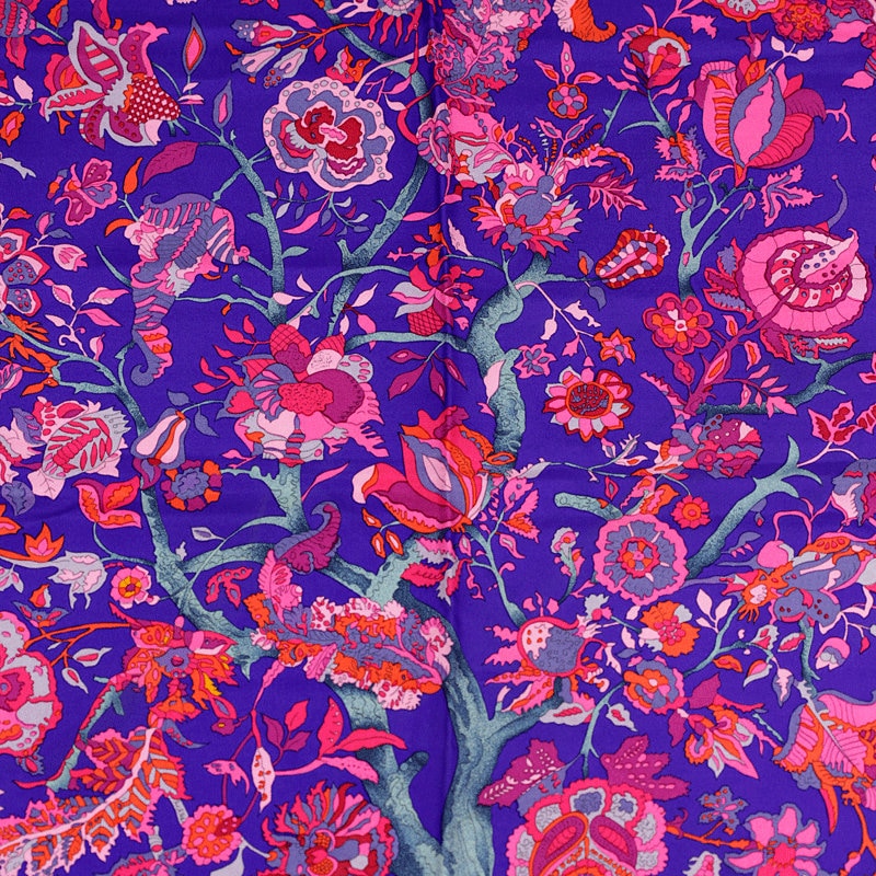 Hermes Scarf "Fantaisies Indiennes" by Loïc Dubigeon Vintage 90cm Silk | Carre Foulard