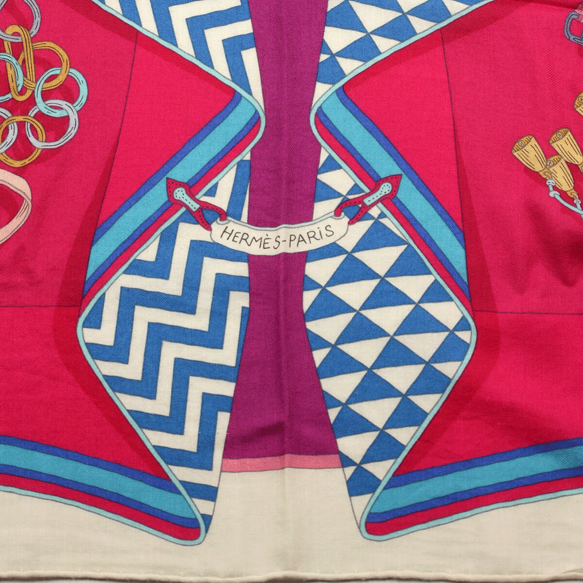 Hermes Cashmere Shawl 140cm GM "Bouquets Selliers" by Pierre Marie | Scarf Carre Foulard