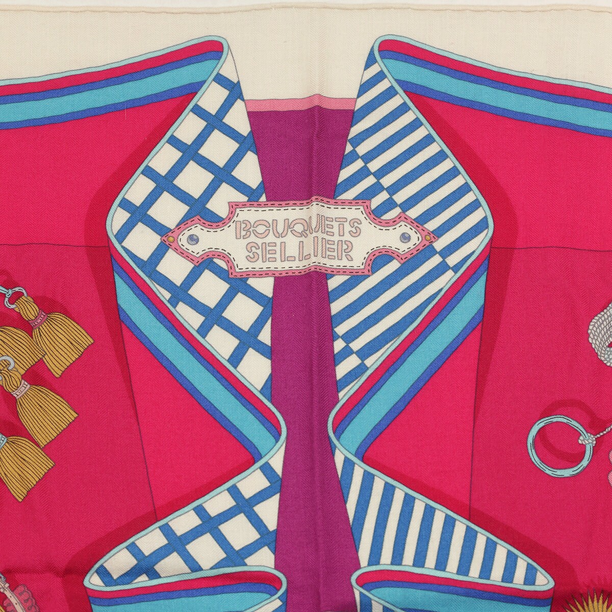 Hermes Cashmere Shawl 140cm GM "Bouquets Selliers" by Pierre Marie | Scarf Carre Foulard