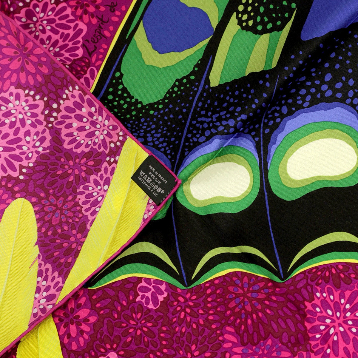 Hermes Scarf "L'Esprit de la Foret" by Alice Shirley 90cm Silk | Grail