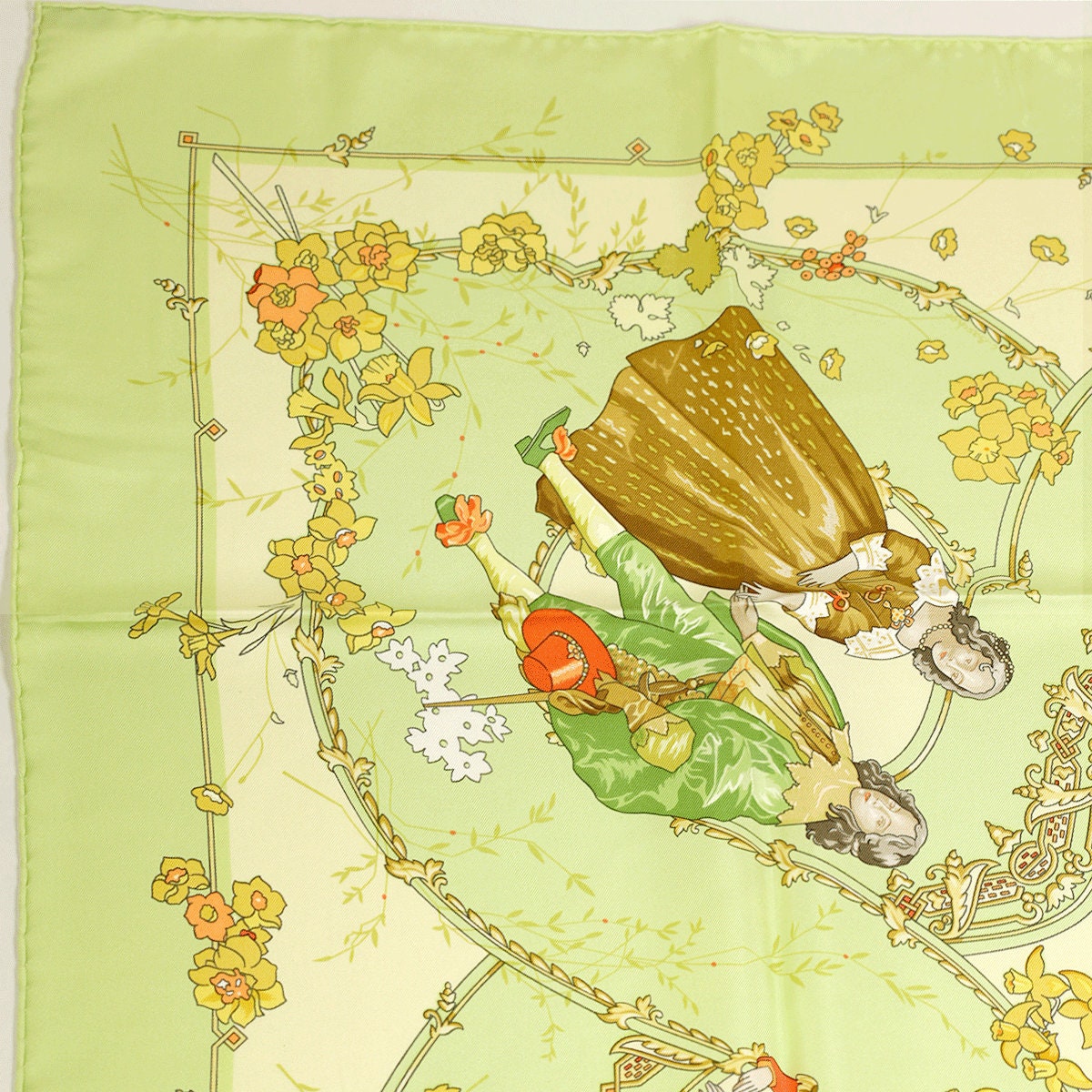 Hermes Scarf "Les Petits Princes" by Catherine Baschet 90cm Silk