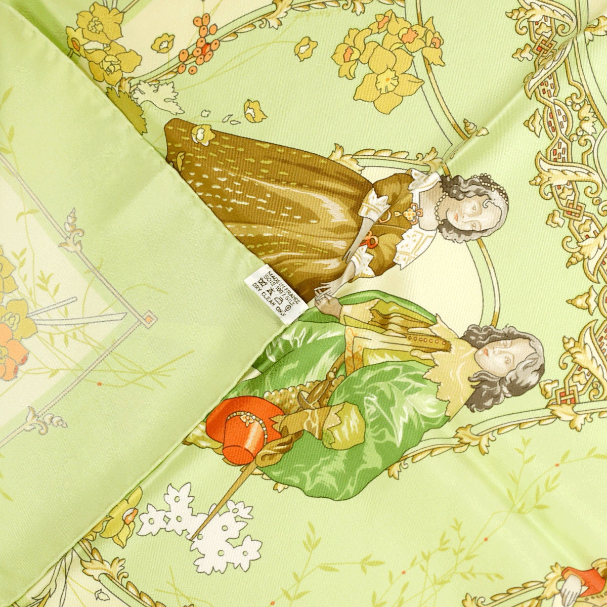 Hermes Scarf "Les Petits Princes" by Catherine Baschet 90cm Silk